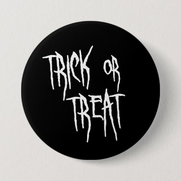 Trick or Treat Black & White Halloween Typography