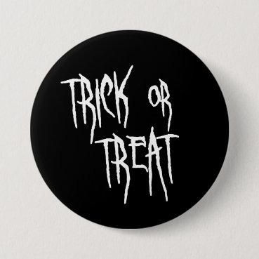 Trick or Treat Black & White Halloween Typography