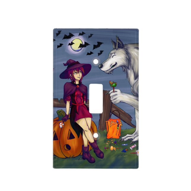Trick or Treat Buddies Light Switch Cover (Front)