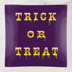 Trick or Treat Candy Cone Version Trinket Tray