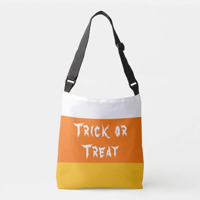 Trick or Treat Candy Corn Crossbody Bag (Front)