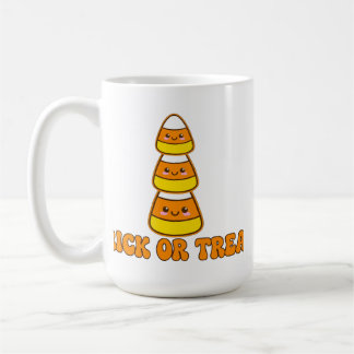 Trick Or Treat Candy Corn - Cute Kawaii Hall Coffee Mug