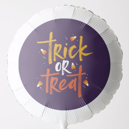 Trick or Treat Candy Corn Halloween Balloon