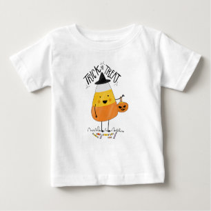 Trick or Treat Candy Corn Halloween Ruffle Tee
