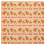 Trick or Treat Candy Corn Orange Halloween Party Fabric