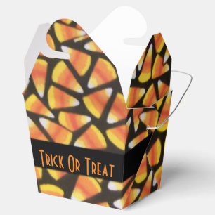 Trick Or Treat Candy Corn Take-Out Favor Box