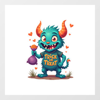 Trick or Treat Candy Monster � Halloween T-Shirt D Floor Decals