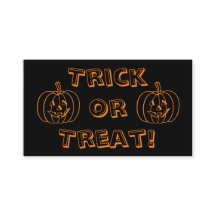 Trick or Treat Can't Speak Business Card