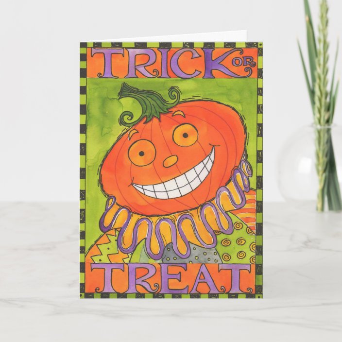 Trick Or Treat Card 6541