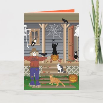 Trick Or Treat Card by Lisann52 at Zazzle