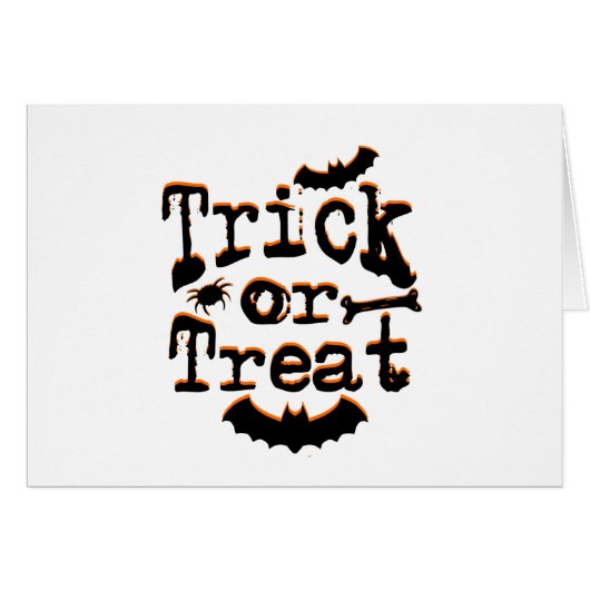 trick or treat cards (Front Horizontal)
