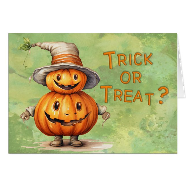 Trick or Treat Cards (Front Horizontal)