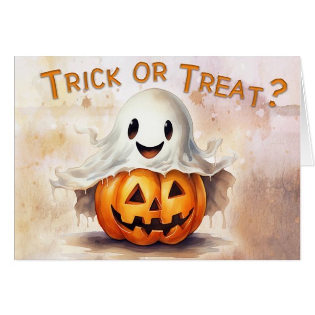 Trick or Treat Cards (Front Horizontal)