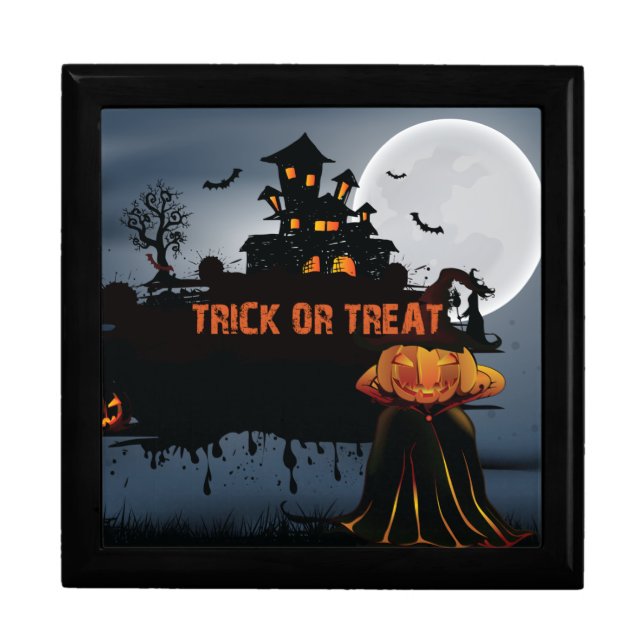 Trick or treat castle   gift box (Front)