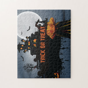 Trick or treat castle jigsaw puzzle