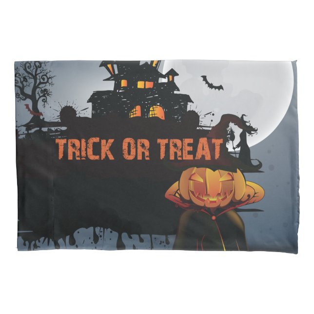 Trick or treat castle   pillow case (Front)