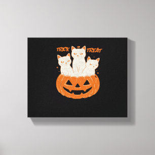 Trick or Treat cats Classic T-Shirt Canvas Print