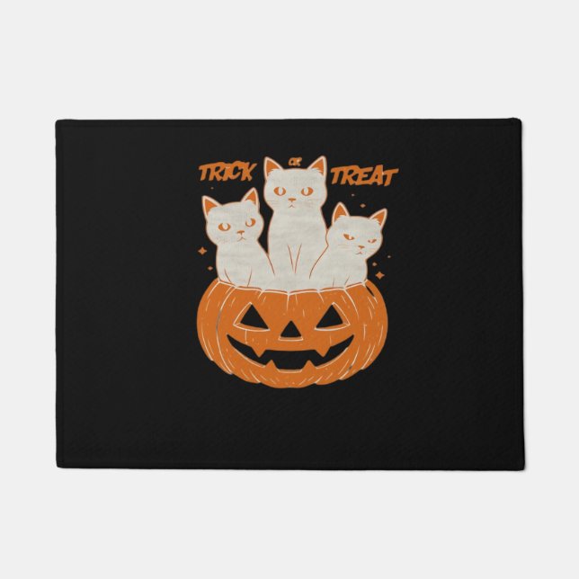 Trick or Treat cats Classic T-Shirt Doormat (Front)