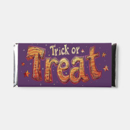 Trick or Treat Chocolate - Purple Hershey Bar Favors