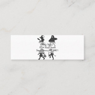 Trick or treat - Choose background color Mini Business Card