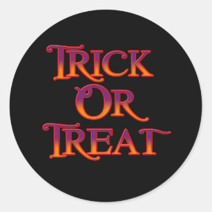 Trick or Treat Classic Round Sticker