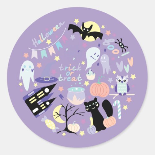 Trick or Treat  Classic Round Sticker