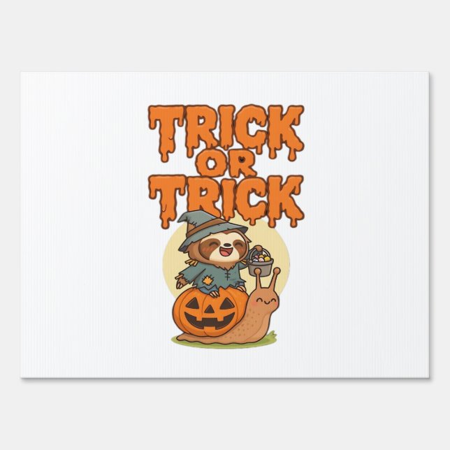 Trick or Treat Classic T-Shirt Sign (Front)
