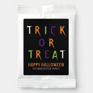 Trick or treat colorful spooky custom Halloween Lemonade Drink Mix