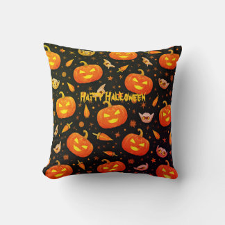 Trick or Treat Cozy Throw Pillow