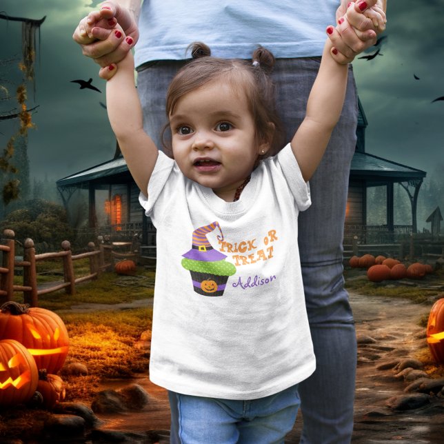 Trick or Treat Cupcake Custom Toddler T-shirt (Creator Uploaded)