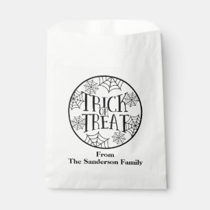 Trick or Treat Custom Halloween Favor Bags