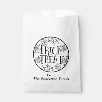 Trick or Treat Custom Halloween Favor Bags