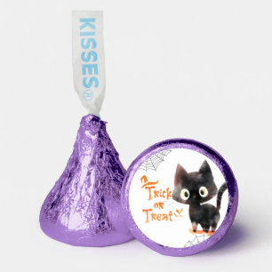 Trick or Treat Cute black cat Halloween party Hershey®'s Kisses®