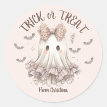 Trick or Treat Cute Ghost Girl Halloween Party