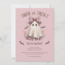 Trick or Treat Cute Ghost Girl Halloween Party