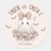 Trick or Treat Cute Ghost Girl Pastel Halloween