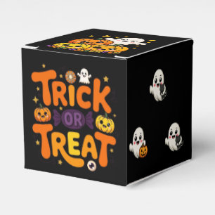 Trick or Treat Cute Ghost Halloween Favor Box