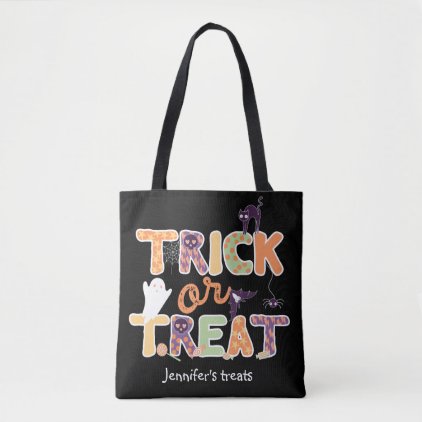 Trick or treat Cute Ghost Halloween Tote Bag