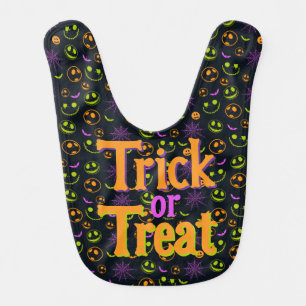 Trick or Treat Cute Halloween Baby Bib