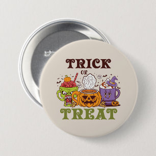 Trick Or Treat – Cute Halloween Coffee Brew Button