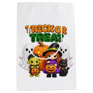 Trick or Treat - Cute Halloween Friends Medium Gift Bag
