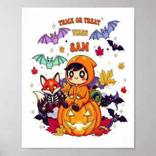 Trick or Treat Cute Halloween Poster