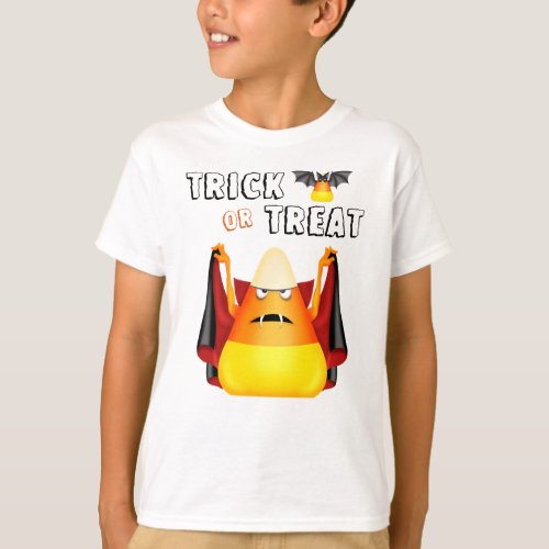 Trick or Treat Cute Vampire Candy Corn Halloween T_Shirt