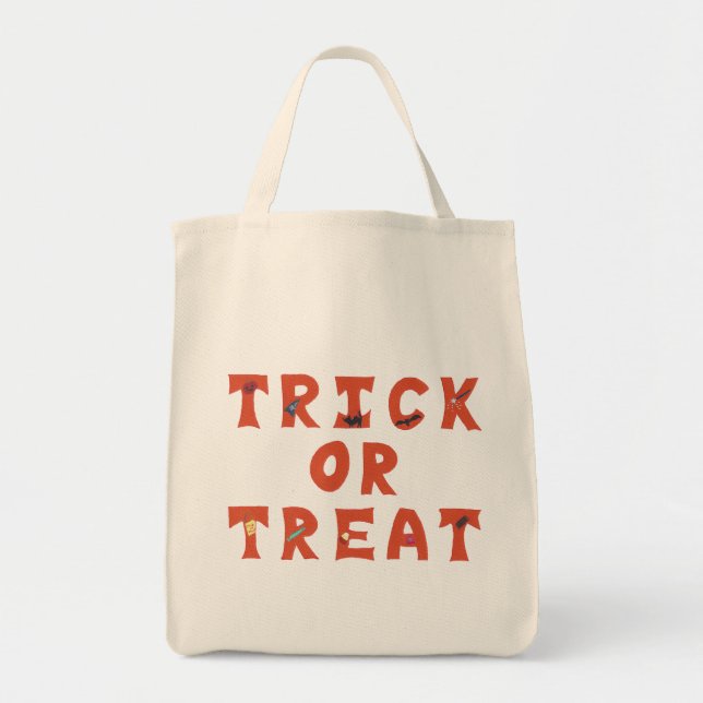Trick or Treat Decorated Halloween Bags (Front)