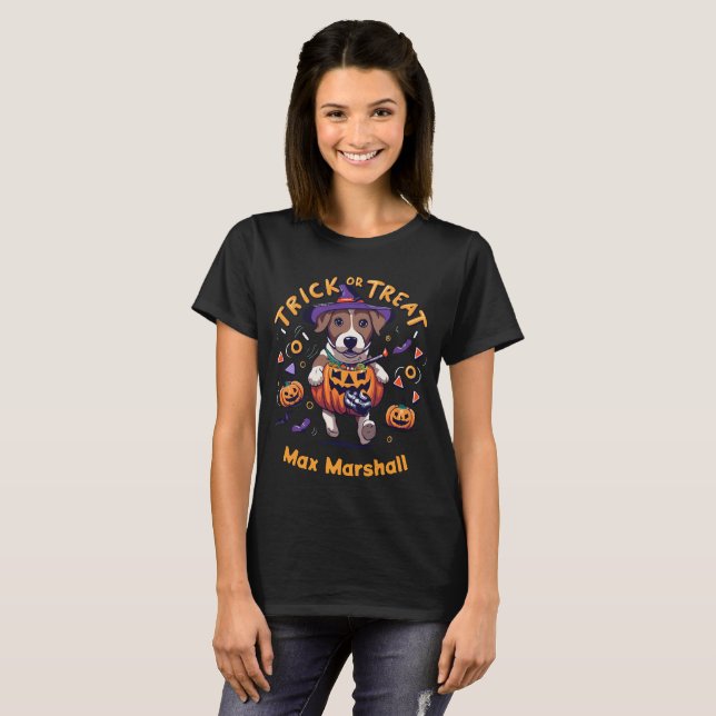 Trick or Treat Dog - Ghoul Gang Yellow Black T-Shirt (Front Full)