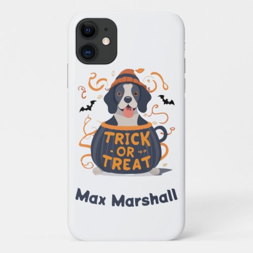 Trick or Treat Dog _ Trick or Treat Trailblazer iPhone 11 Case