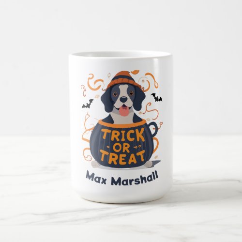 Trick or Treat Dog _ Trick or Treat Trailblazer Coffee Mug