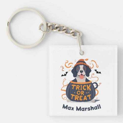 Trick or Treat Dog _ Trick or Treat Trailblazer Keychain