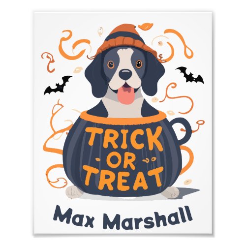 Trick or Treat Dog _ Trick or Treat Trailblazer Photo Print