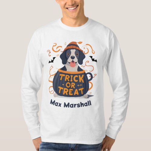 Trick or Treat Dog _ Trick or Treat Trailblazer T_Shirt